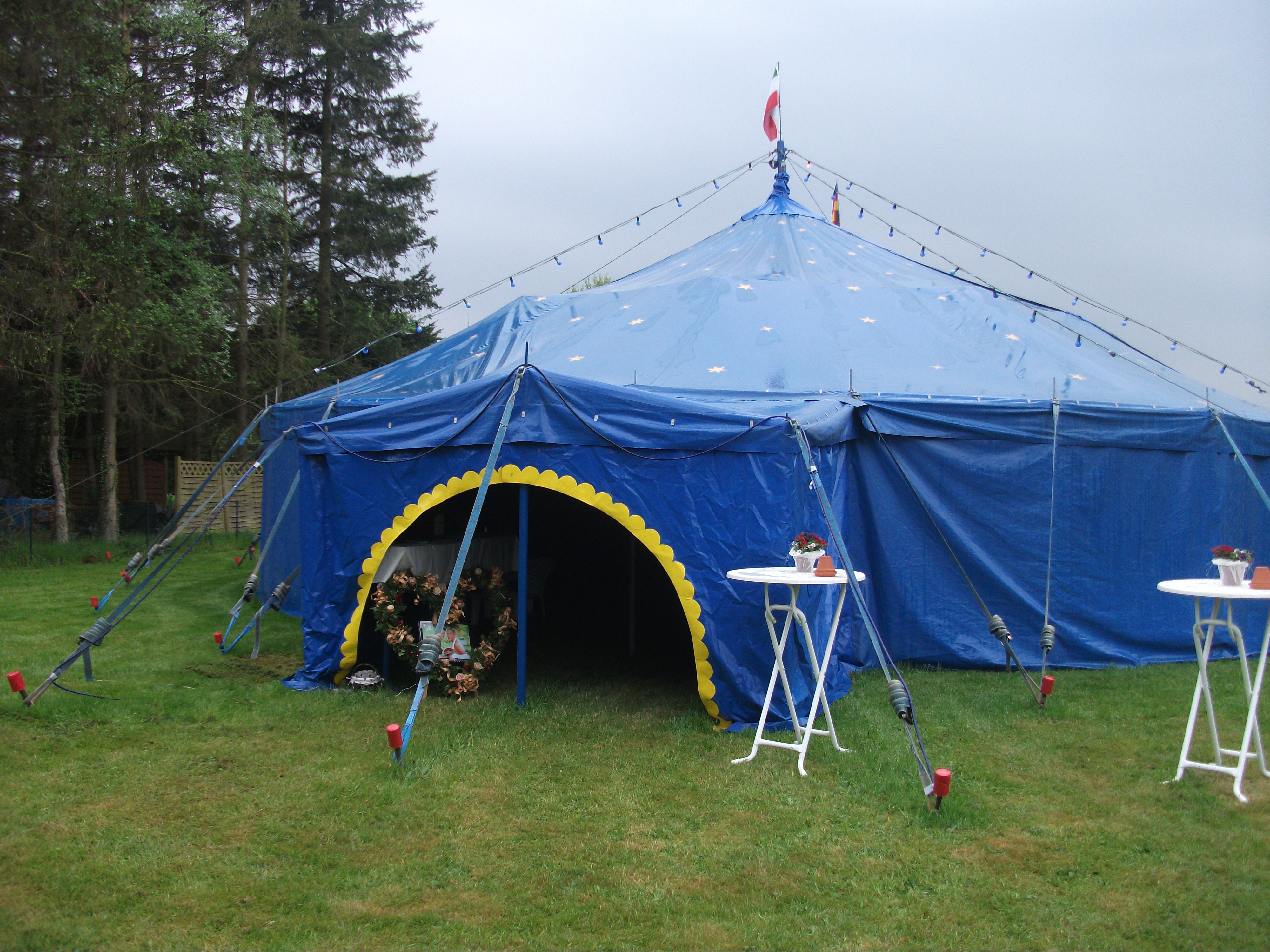 1-Mast-Zelt 14m rund 154qm